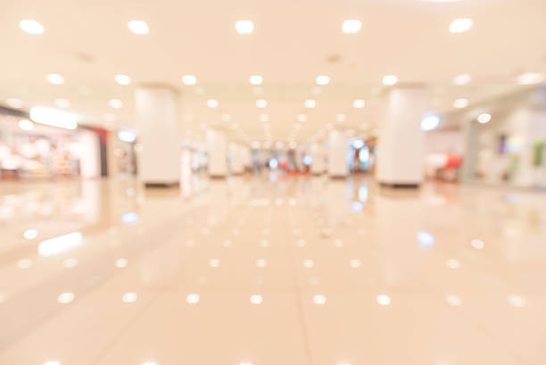 istock Shopping mall defocused blurred abstract background 535485054