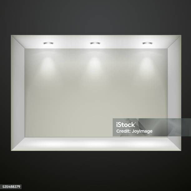 Black Wall With Empty Niche Stock Illustration - Download Image Now - 2015, Abstract, Accessibility