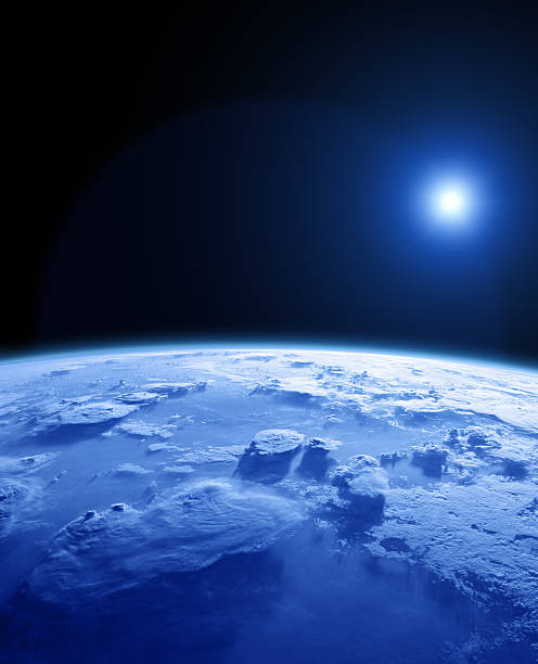 istock Planet and Sun on a dark background. 535488782
