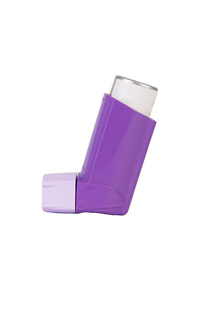 istock Purple Asthma inhaler 535489649