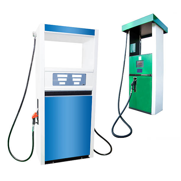 petrol pump The image of petrol pump under the white background change dispenser stock pictures, royalty-free photos & images