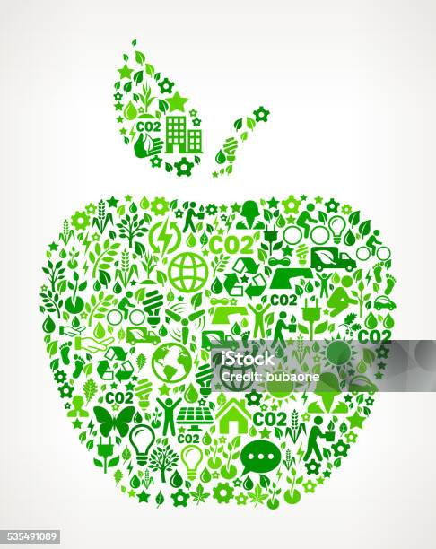 Apple Environmental Conservation And Nature Royalty Free Vector Art Pattern Stock Illustration - Download Image Now