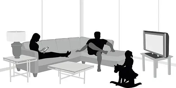 Vector illustration of FamilyLiving