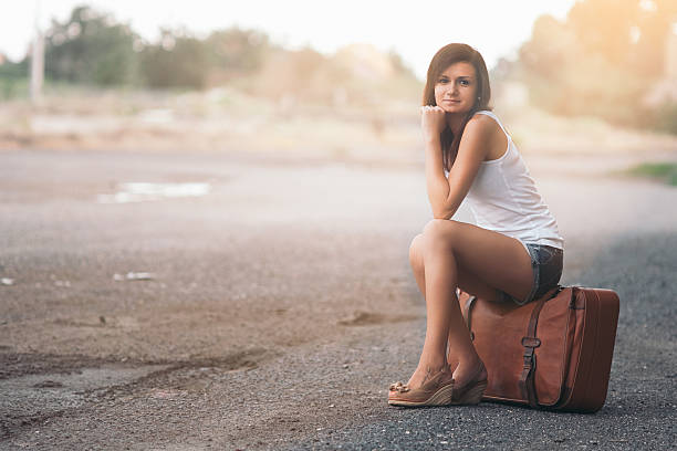 istock Beautiful traveller girl 535494759