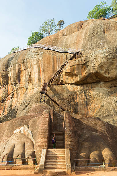 istock Tourist at the gate to Sigiriya rock summit 535494857