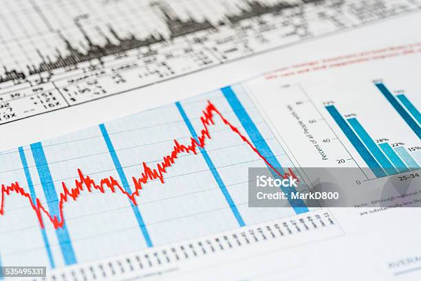 Stock Market Crash Stock Photo - Download Image Now - 2015, Analyzing, Business