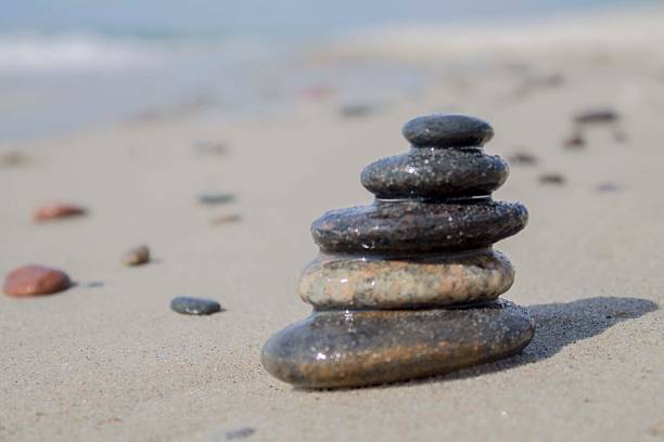 istock stone tower, sea, beach, sand, stone, tower 535496026