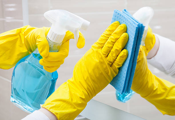 istock Housemaid cleaning a bathroom 535496812