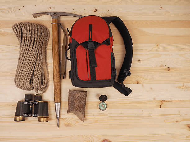 istock Concept. scene expedition in retro style 535497532