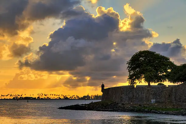 Photo of San Juan wall sunset