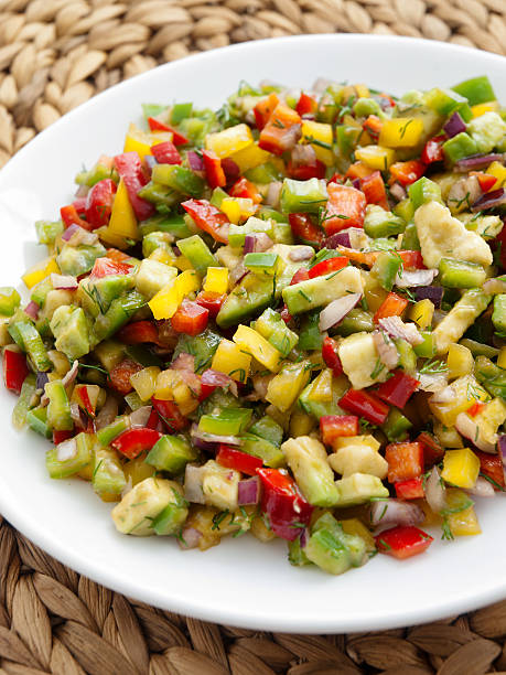 istock Salsa with red and green peppers 535500684