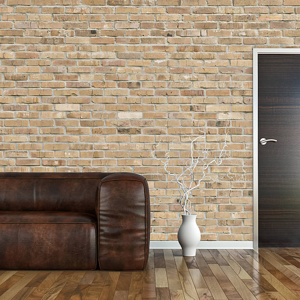 istock Modern living room with leather sofa 535500792