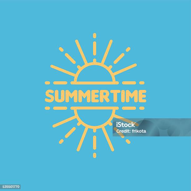 Summertime Is Summertime Stock Illustration - Download Image Now - Abstract, Beach ...