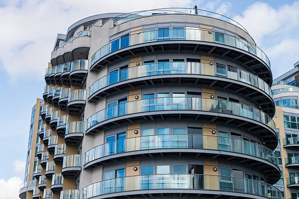 istock Apartment building with balconies 535502046