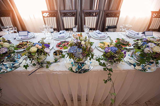 istock beautiful decor of flowers on a wedding table in restaurant 535504564