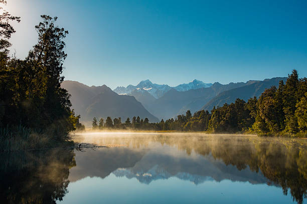 istock Mount Cook Aoraki over Lake Matheson at sunrise 535505112