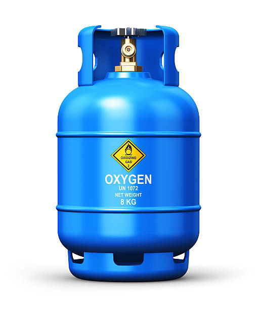 istock Liquefied oxygen industrial gas container 535505414