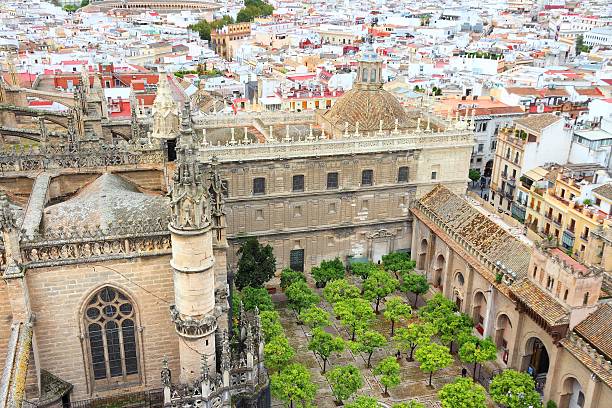 istock Cathedral courtyard in Seville 535510740