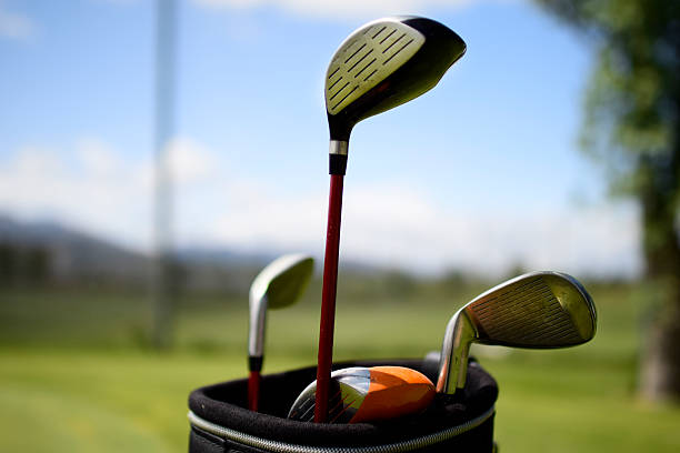 istock Golf clubs in bag used 535511234