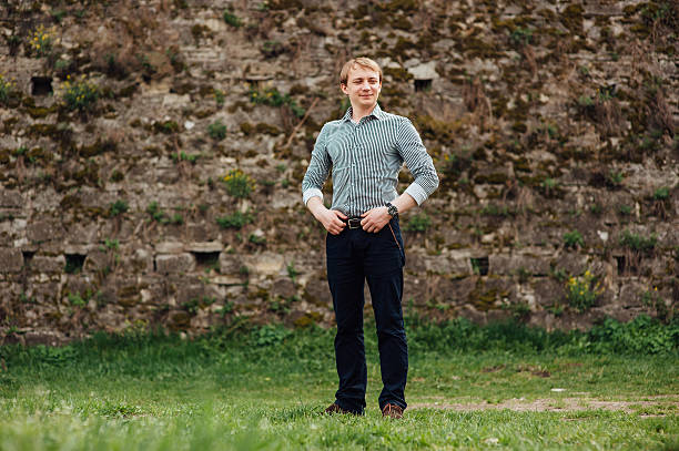 istock Handsome caucasian young man in casual clothes 535511244