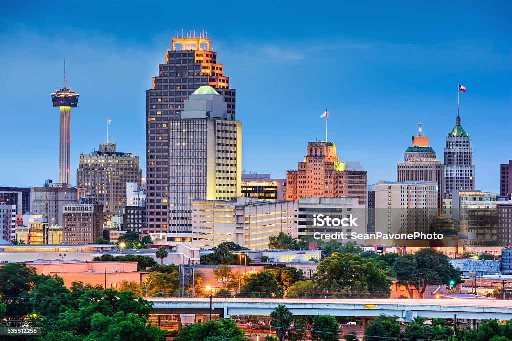San Antonio Skyline San Antonio, Texas, USA skyline. San Antonio - Texas Stock Photo