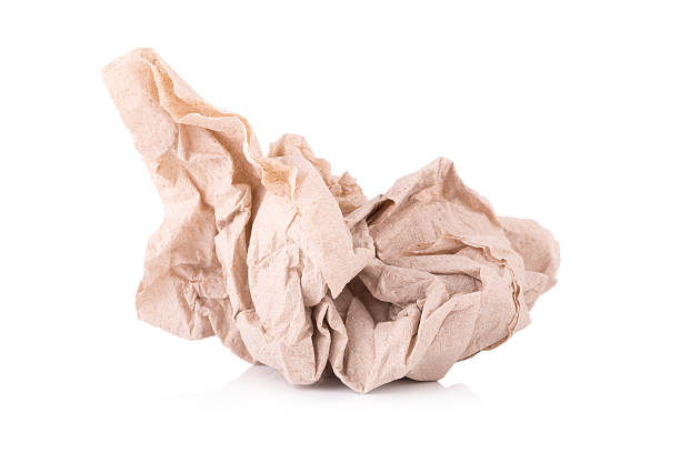 istock brown paper tissue isolated on white background 535512310