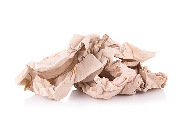 istock brown paper tissue isolated on white background 535512336