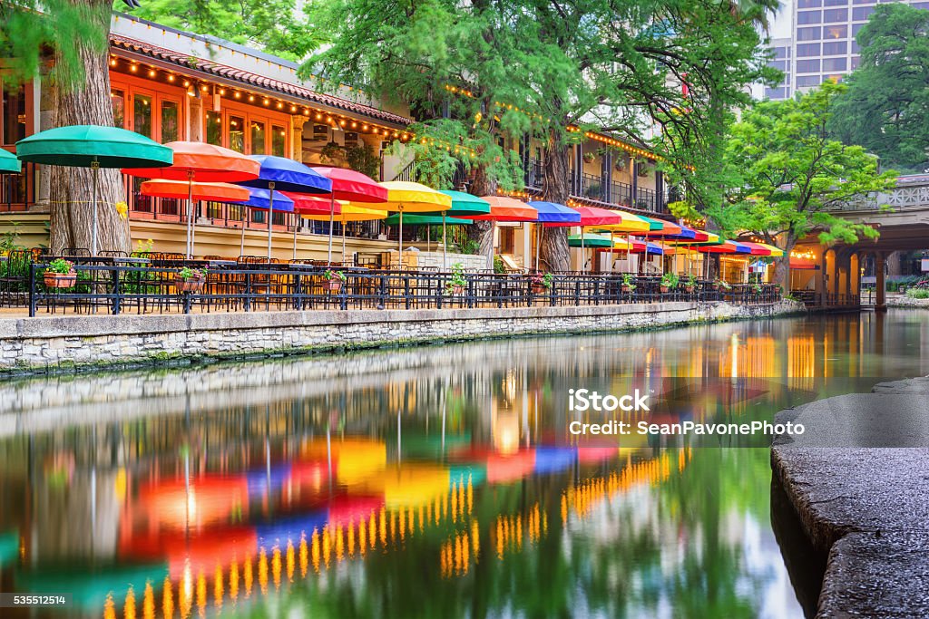 San Antonio Riverwalk San Antonio, Texas, USA cityscape at the Riverwalk. San Antonio - Texas Stock Photo