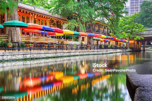 San Antonio Riverwalk Stock Photo - Download Image Now - San Antonio - Texas, Texas, Multi Colored