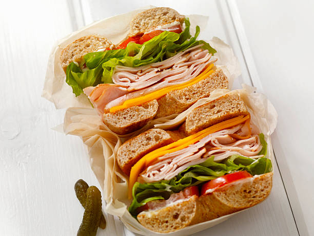 istock Deli Style Turkey Bagel Sandwich 535512850