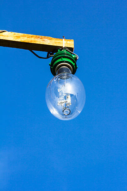 istock street lamp in front of blue sky background 535513010