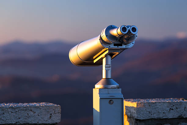 istock Stationary binoculars on a mountain Akhun in Sochi. Russia 535513994