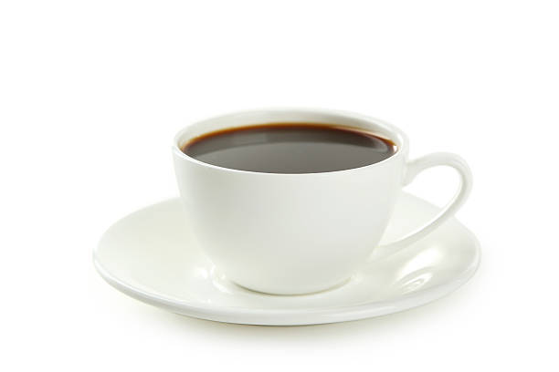 istock Cup of coffee isolated on white 535514035