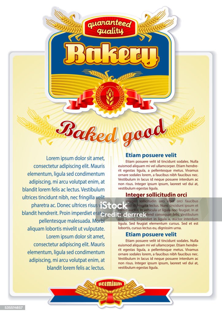 Bread Background Label Bread Label Stock Illustration - Download Image Now - 2015, Agriculture ...