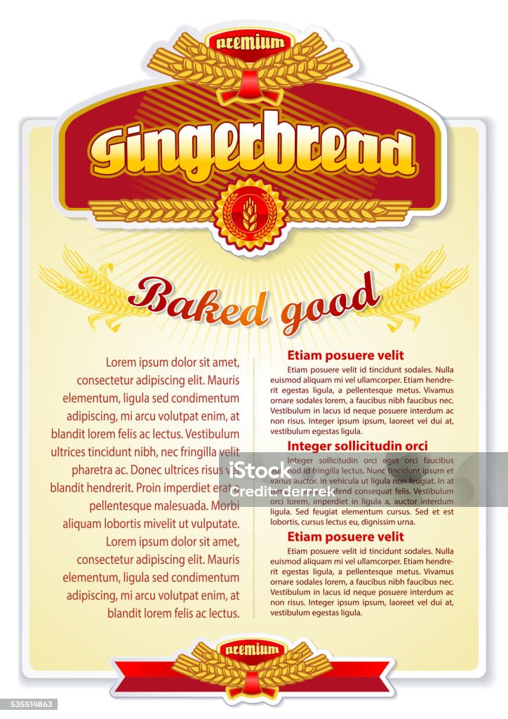 Bread Background Label Bread Label Stock Illustration - Download Image Now - 2015, Agriculture ...