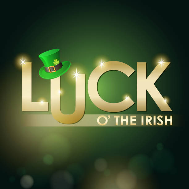 ilustrações de stock, clip art, desenhos animados e ícones de dia de são patrick sorte da irlanda - four leaf clover clover luck leaf