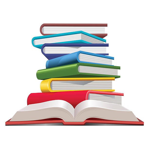 colorful book colorful book stack books stock illustrations