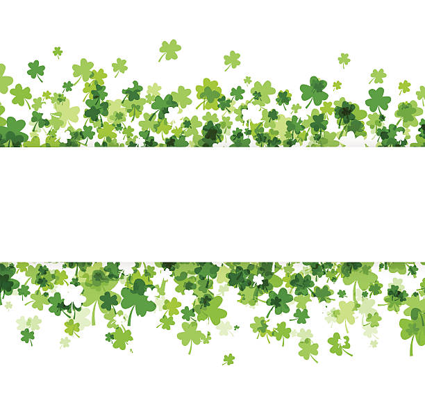 St. Patrick's day background Illustration contains a transparency blends/gradients. Additional .aiCS6 included. EPS 10 pics for shamrocks to print stock illustrations