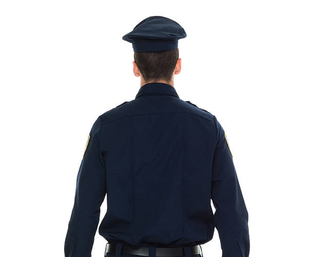 istock Rear view of police looking away 535515336