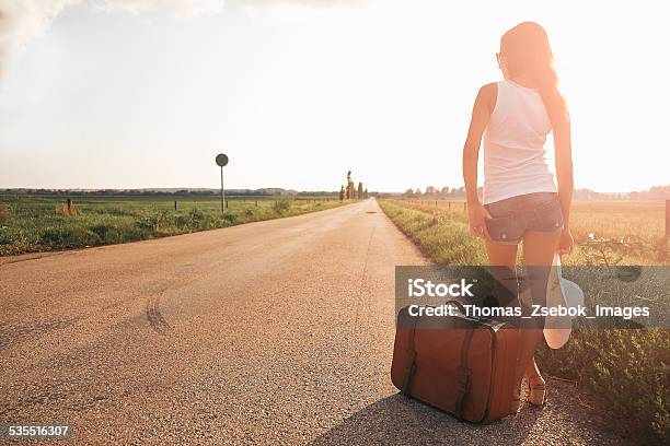 Beautiful Traveller Girl Stock Photo - Download Image Now - 2015, Adult, Adults Only