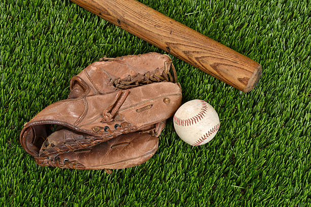 istock top view baseball bat glove and ball 535518056