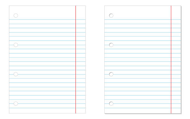 110+ Spiral Notebook Paper Pictures Illustrations, Royalty-Free Vector ...