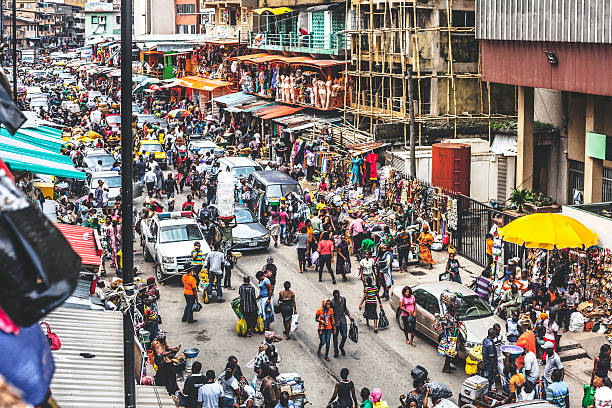 istock Lagos downtown market streets. 535518289