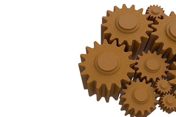 istock Cogwheel gear mechanism on white background. 535518807