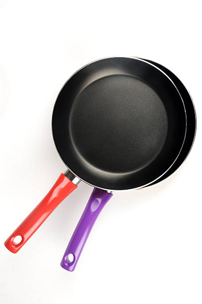 istock Teflon frying pans isolated on white background 535519261
