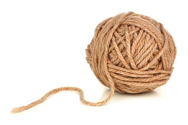 istock Ball of beige yarn 535519467