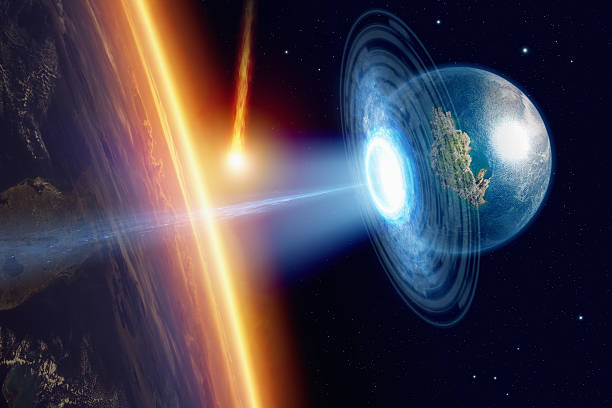 istock Salvation from isteroid impact 535530090