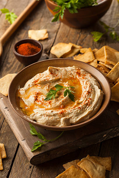istock Healthy Homemade Creamy Hummus 535535479