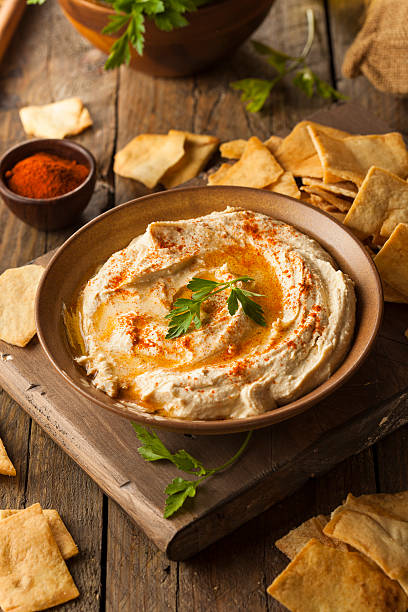 istock Healthy Homemade Creamy Hummus 535535501