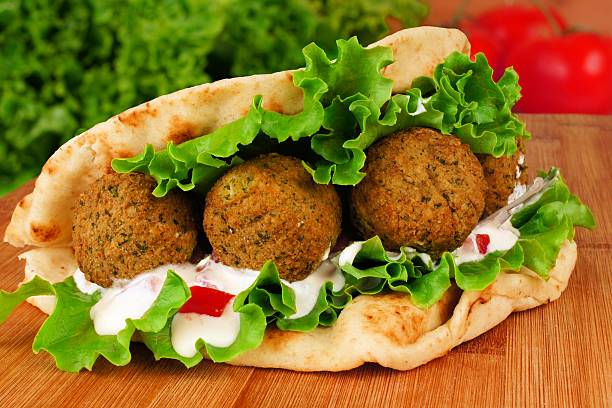 istock Falafel Falafel pita wrap 535535591
